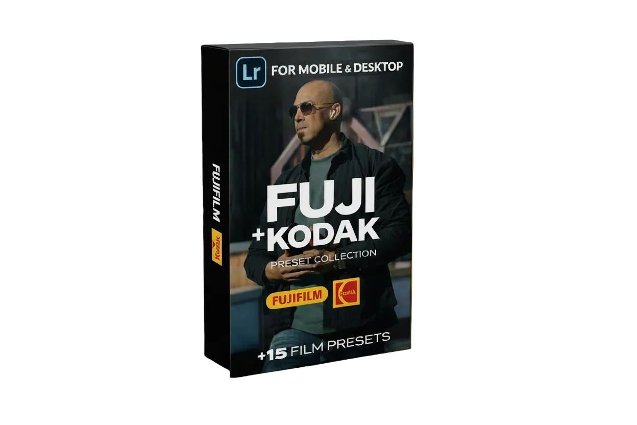 FUJI +KODAK | 15 FILM  Lightroom | Mobile Desktop Presets